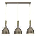 Chandelier on a string NOAK 3xE27/15W/230V brass/gold