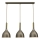 Chandelier on a string NOAK 3xE27/15W/230V brass/gold