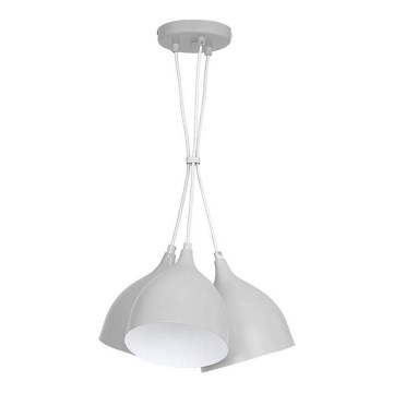Chandelier on a string NOAK 3xE27/15W/230V grey