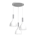 Chandelier on a string NOAK 3xE27/15W/230V white/shiny chrome
