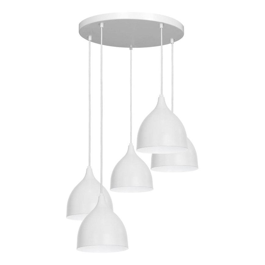 Chandelier on a string NOAK 5xE27/15W/230V grey