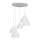 Chandelier on a string NOAK 5xE27/15W/230V grey