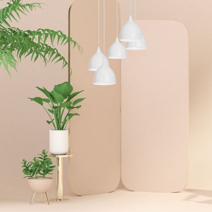 Chandelier on a string NOAK 5xE27/15W/230V grey