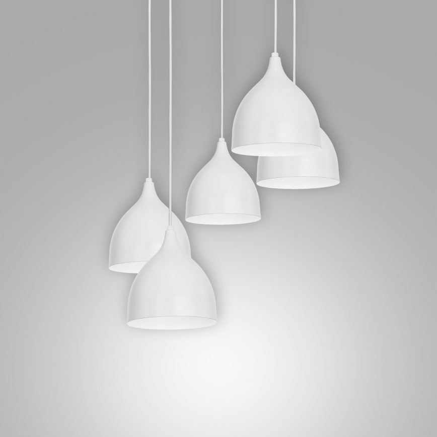 Chandelier on a string NOAK 5xE27/15W/230V grey