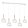 Chandelier on a string NOAK 5xE27/60W/230V white/wood