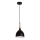 Chandelier on a string NOAK WOOD 1xE27/15W/230V black/beech