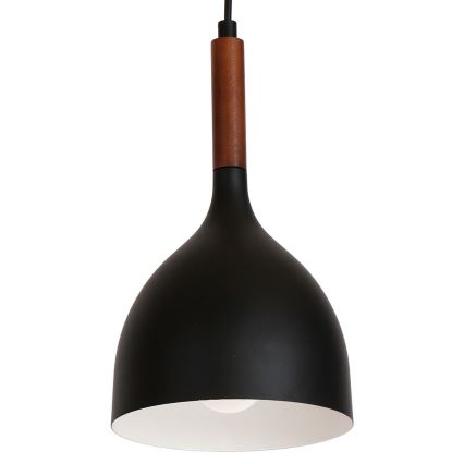 Chandelier on a string NOAK WOOD 1xE27/60W/230V
