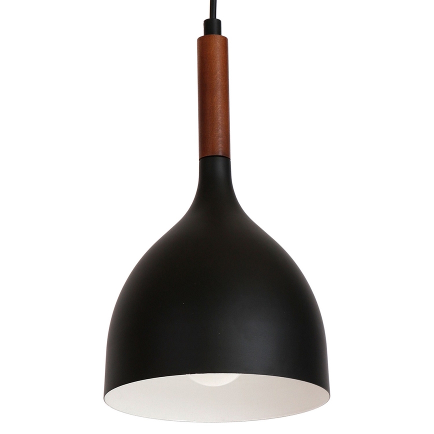 Chandelier on a string NOAK WOOD 1xE27/60W/230V