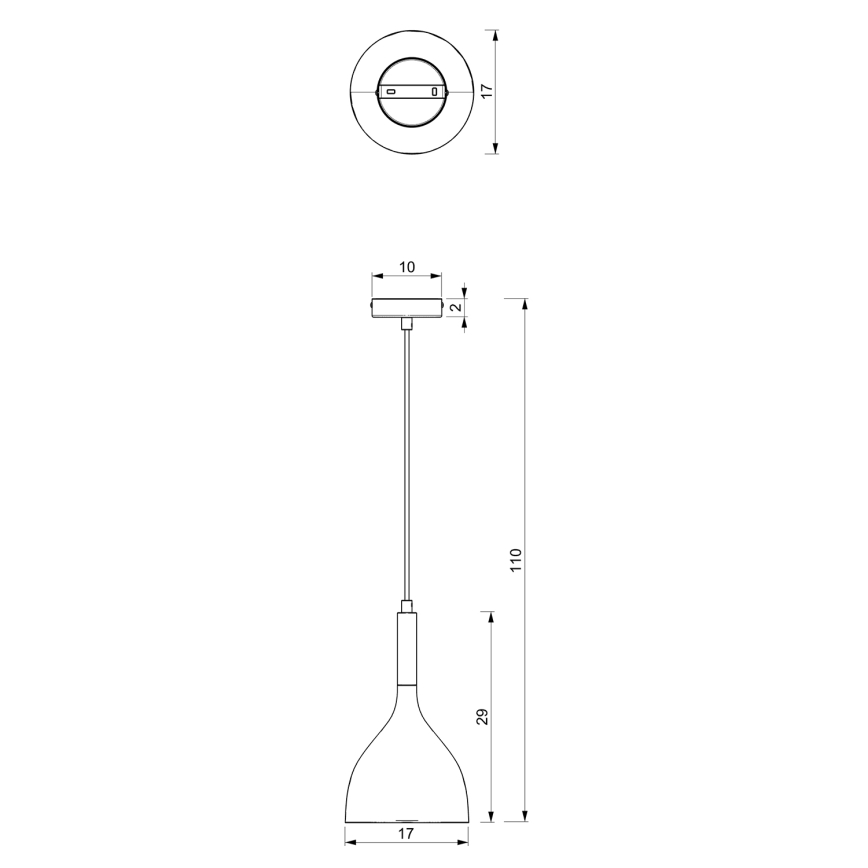 Chandelier on a string NOAK WOOD 1xE27/60W/230V