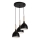 Chandelier on a string NOAK WOOD 3xE27/15W/230V black/beech