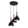 Chandelier on a string NOAK WOOD 3xE27/15W/230V black/beech