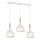 Chandelier on a string NOAK WOOD 3xE27/15W/230V white/beech