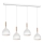 Chandelier on a string NOAK WOOD 4xE27/15W/230V white/beech