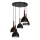 Chandelier on a string NOAK WOOD 5xE27/15W/230V black/beech