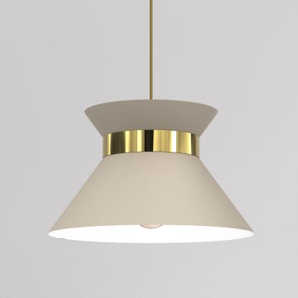 Chandelier on a string NORGE 1xE27/15W/230V beige/gold