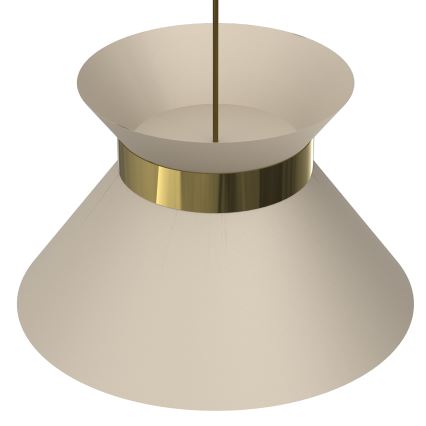 Chandelier on a string NORGE 1xE27/15W/230V beige/gold