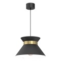 Chandelier on a string NORGE 1xE27/15W/230V black/gold