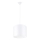 Chandelier on a string NOVA 1xE27/15W/230V d. 30 cm white