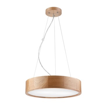 Chandelier on a string OAK 2xE27/60W/230V oak ø 37 cm
