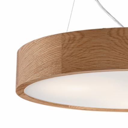 Chandelier on a string OAK 2xE27/60W/230V oak ø 37 cm