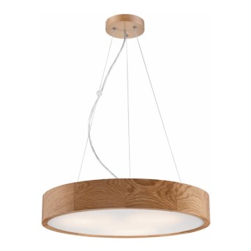 Chandelier on a string OAK 3xE27/60W/230V oak ø 47,5 cm - FSC certified