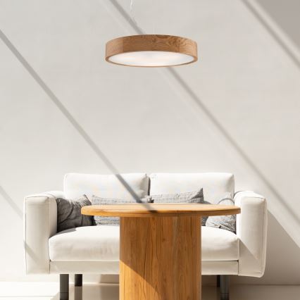 Chandelier on a string OAK 3xE27/60W/230V oak ø 47,5 cm - FSC certified