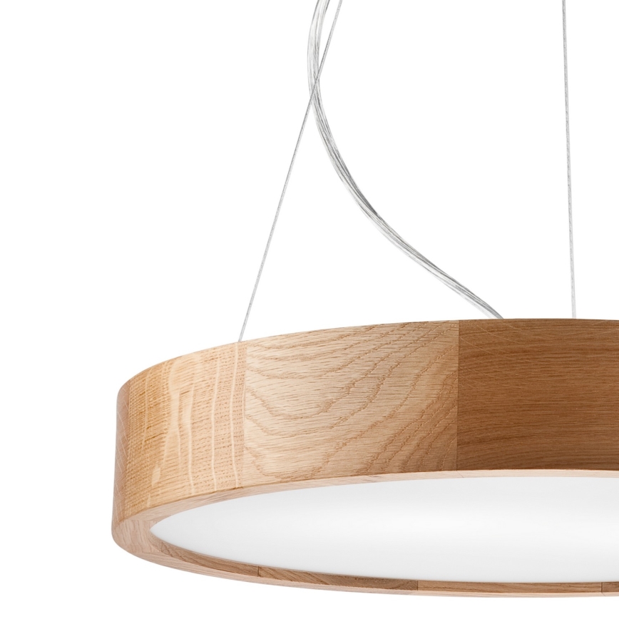 Chandelier on a string OAK 3xE27/60W/230V oak ø 47,5 cm - FSC certified