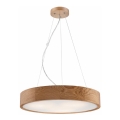 Chandelier on a string OAK 3xE27/60W/230V oak ø 47,5 cm