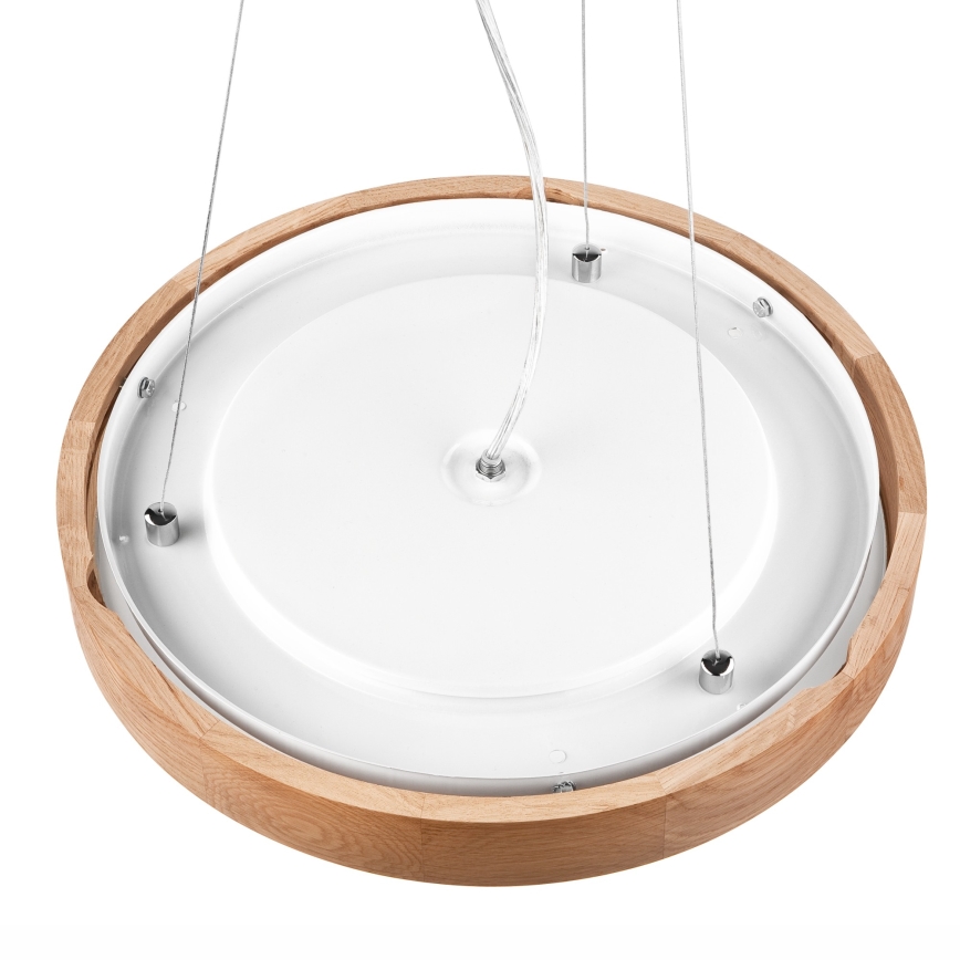 Chandelier on a string OAK SLIM 2xE27/60W/230V ø 37 cm oak