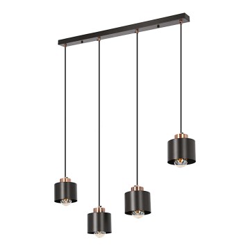 Chandelier on a string OLENA 4xE27/60W/230V black