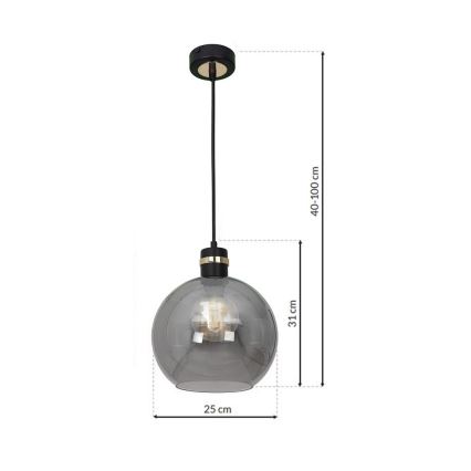 Chandelier on a string OMEGA 1xE27/60W/230V