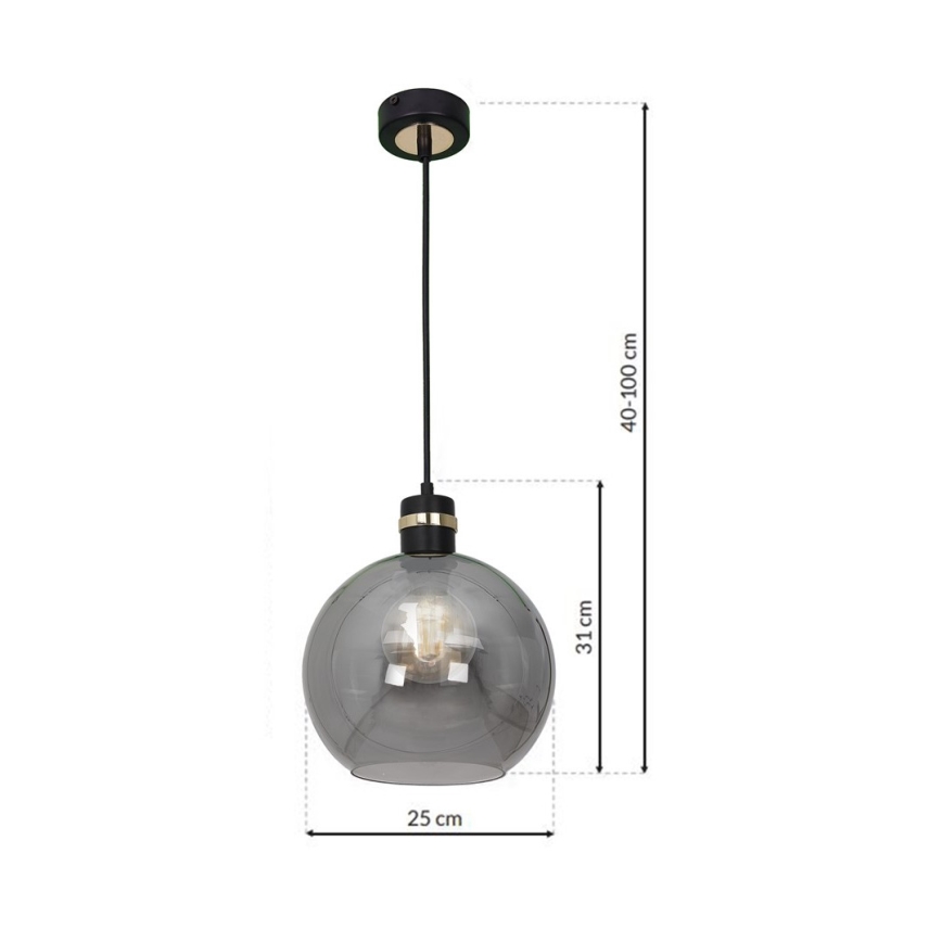 Chandelier on a string OMEGA 1xE27/60W/230V