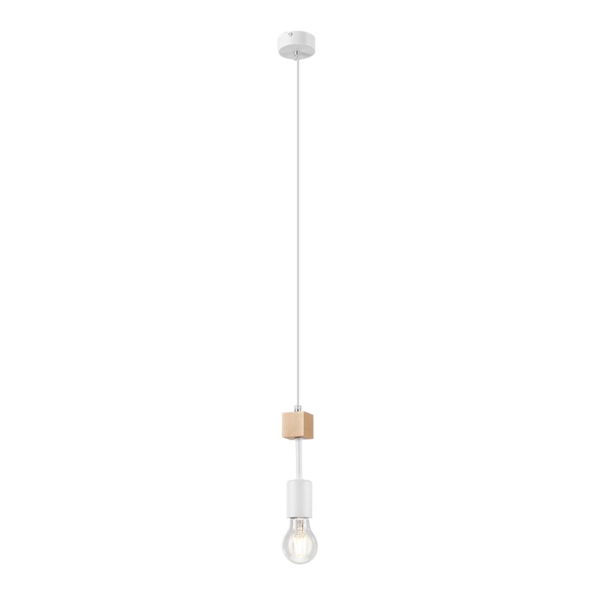 Chandelier on a string ORAZIO 1xE27/60W/230V beech
