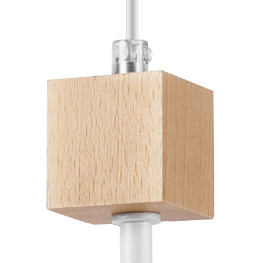 Chandelier on a string ORAZIO 1xE27/60W/230V beech