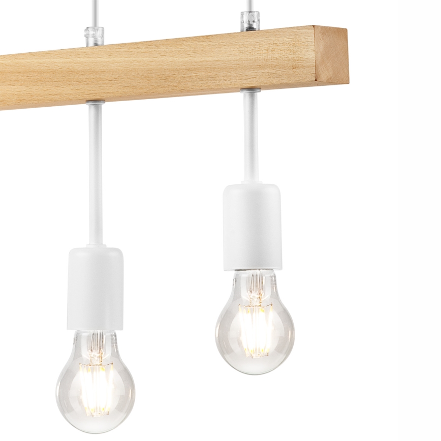 Chandelier on a string ORAZIO 4xE27/60W/230V beech - FSC certified
