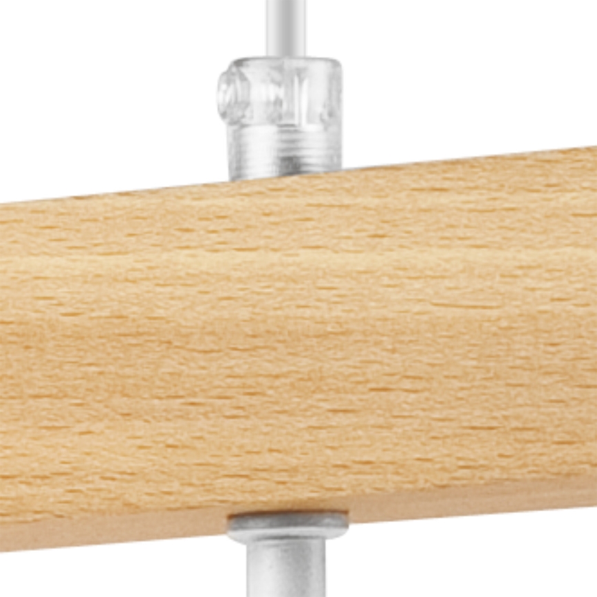 Chandelier on a string ORAZIO 4xE27/60W/230V beech - FSC certified
