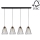 Chandelier on a string ORAZIO 4xE27/60W/230V oak - FSC certified
