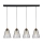 Chandelier on a string ORAZIO 4xE27/60W/230V oak