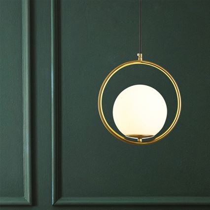 Chandelier on a string ORBA 1xE27/15W/230V brass