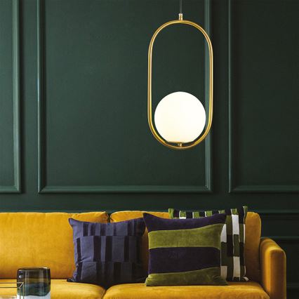 Chandelier on a string ORBA 1xE27/15W/230V brass