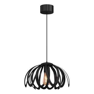Chandelier on a string ORCHID 1xE27/60W/230V black