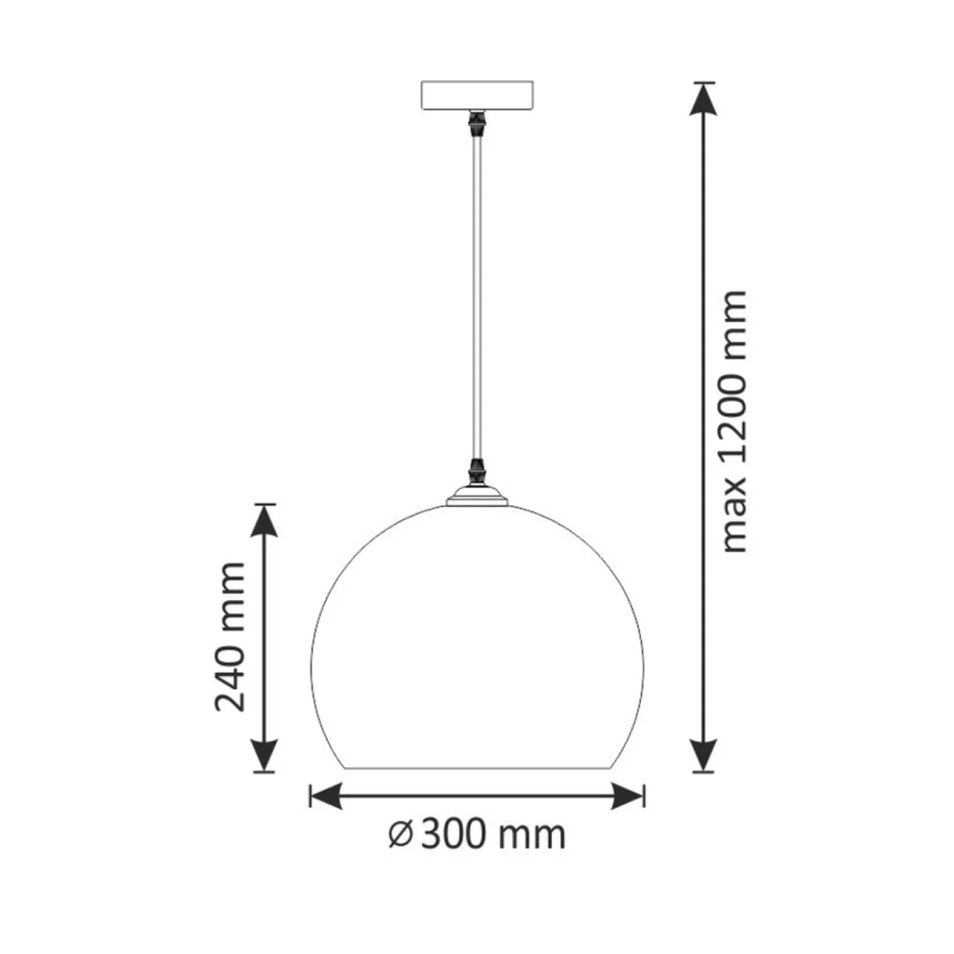Chandelier on a string OTIS 1xE27/20W/230V d. 30 cm