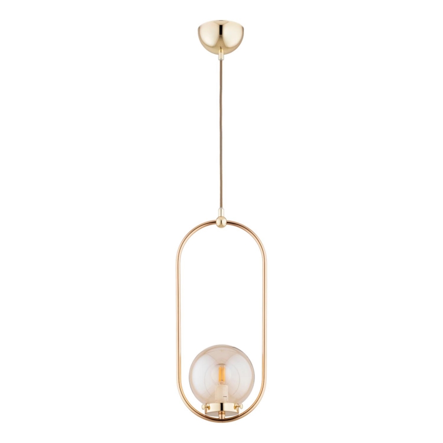 Chandelier on a string OVAL 1xE14/10W/230V gold