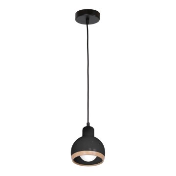 Chandelier on a string OVAL 1xE27/60W/230V black