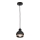 Chandelier on a string OVAL 1xE27/60W/230V black