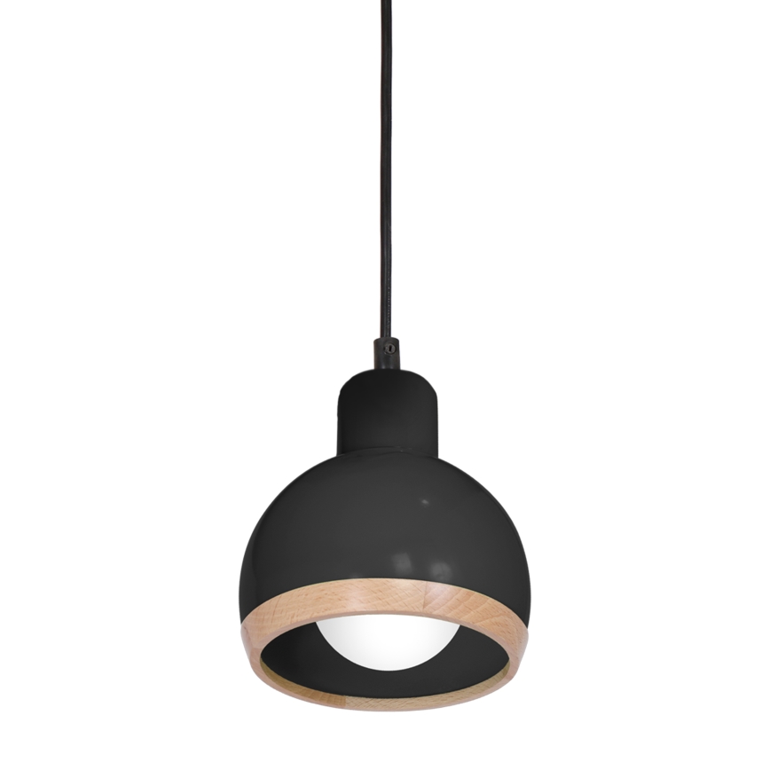 Chandelier on a string OVAL 1xE27/60W/230V black