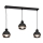 Chandelier on a string OVAL 3xE27/60W/230V black