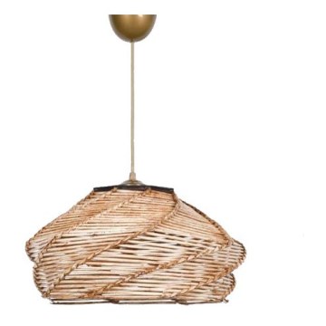 Chandelier on a string OVALE 1xE27/60W/230V ratan