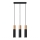 Chandelier on a string PABLO 3xGU10/40W/230V black/beech