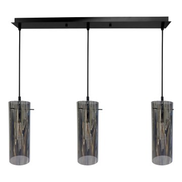 Chandelier on a string PADOVA 3xE27/15W/230V black